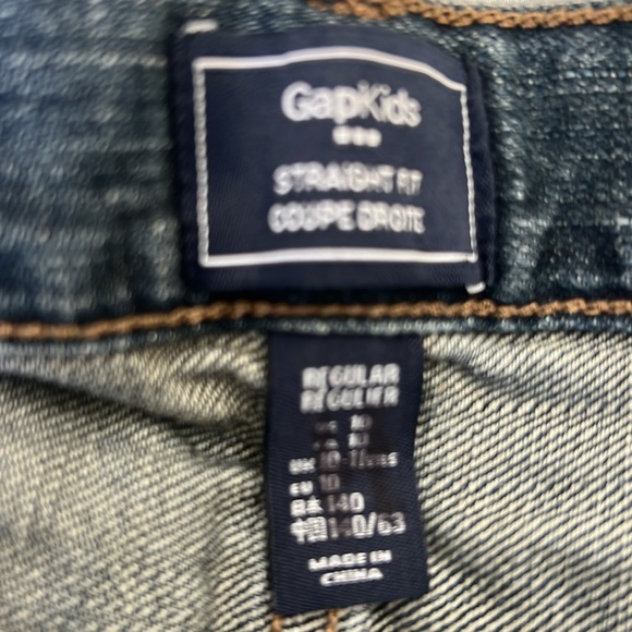 Gap kids straight fit jeans, regular size 10 youth - Picture 3 of 5